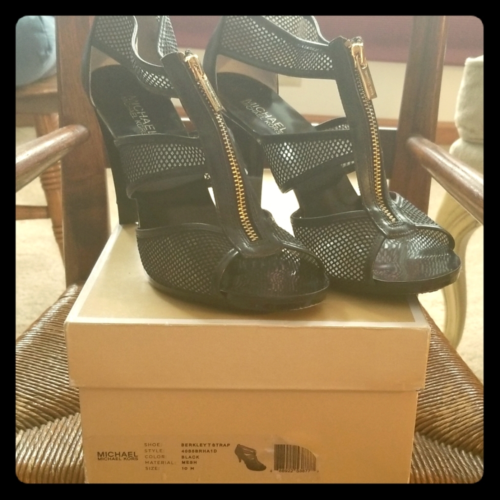 Michael Kors Berkley T Strap Heels